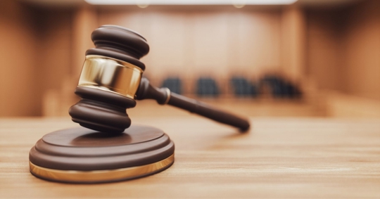 gavel on top of a table